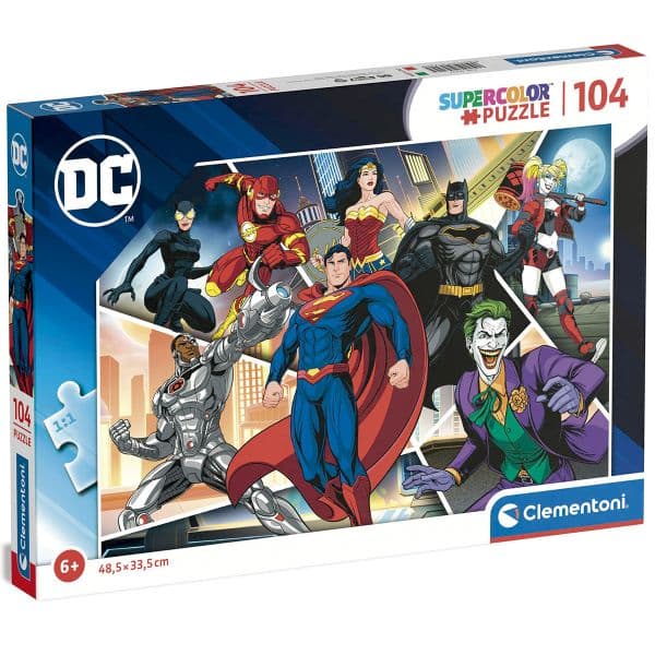 Clementoni Dc Liga da Justiça Supercolor Puzzle 104 Peças