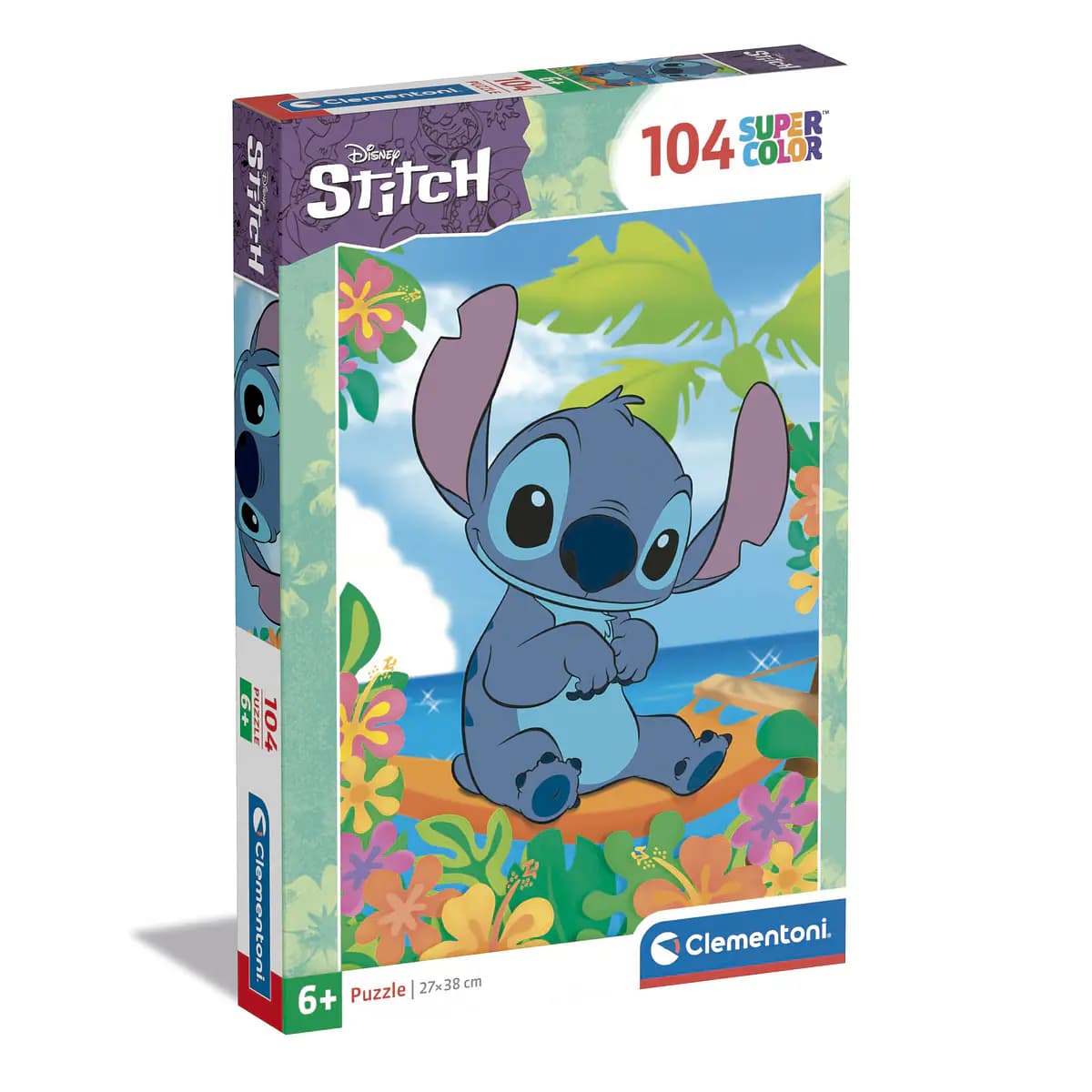 Clementoni Super Color: Puzzle 104 peças Stitch