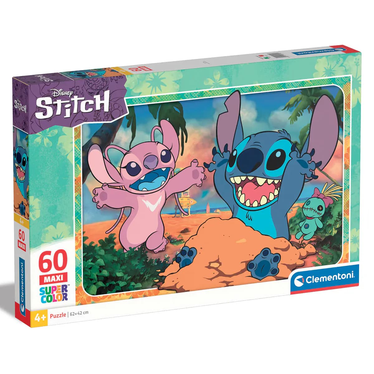 Clementoni Maxi Super Color Disney Stitch 60 Peças