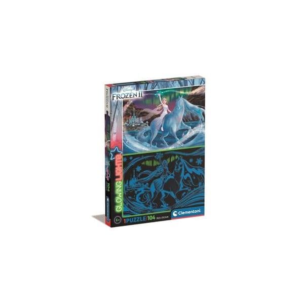 Clementoni Puzzle Glowing 104 Peças Frozen II