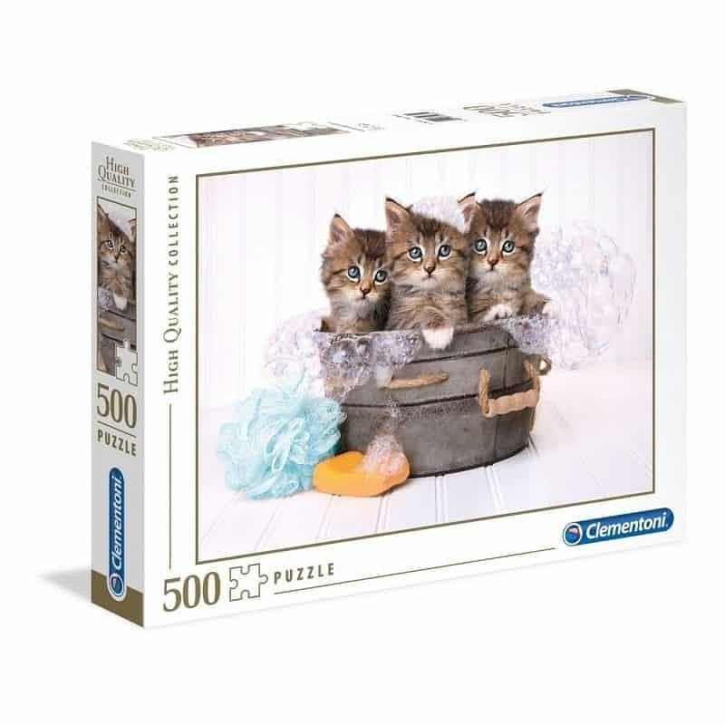 Clementoni Kittens and Soap Puzzle 500 Peças