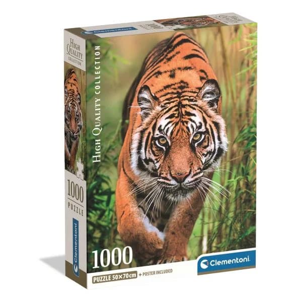 Clementoni Puzzle O Caminho do Caçador Tigre 1000 Peças - 39774