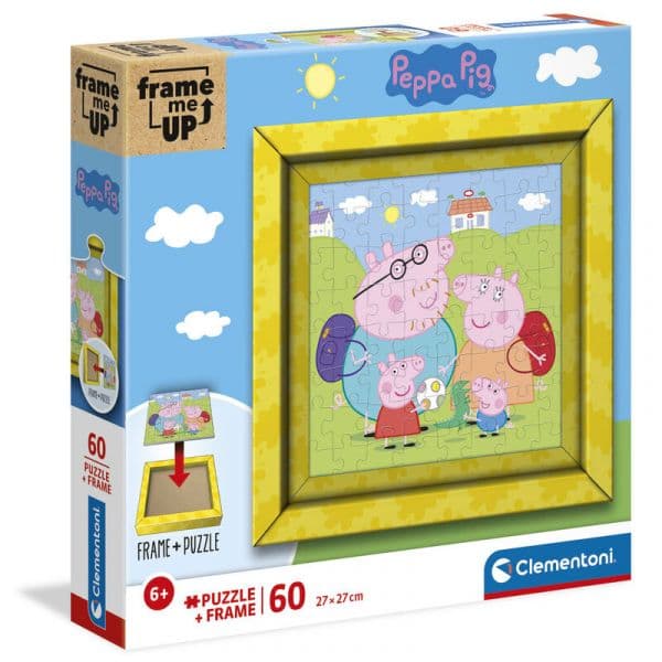 Clementoni Puzzle Peppa Pig com moldura 60 Peças