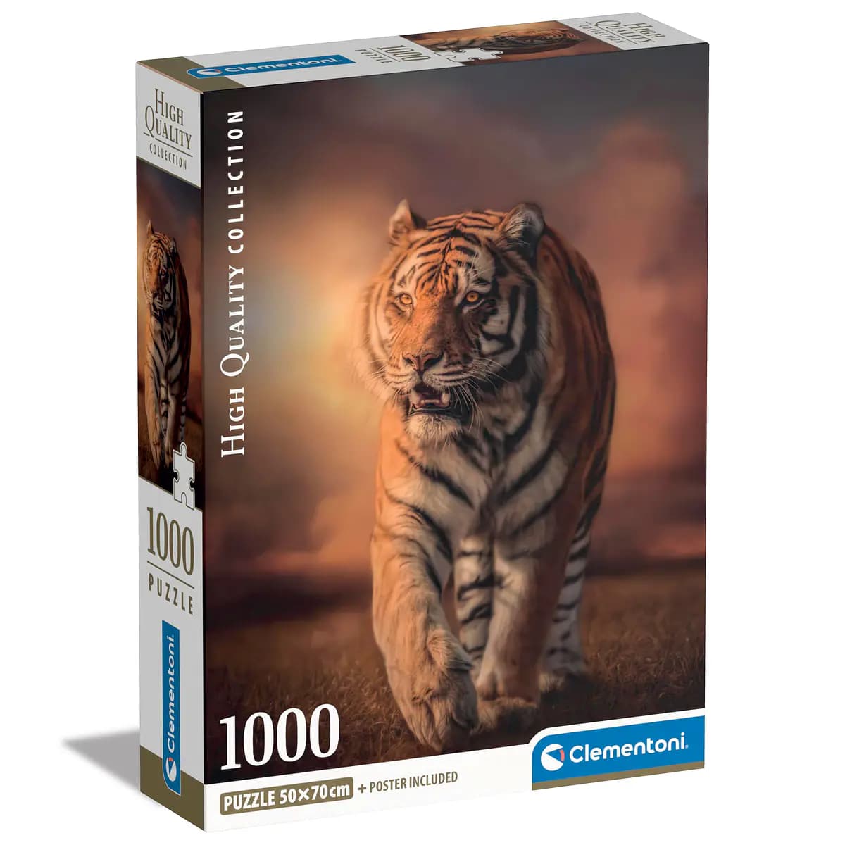 Clementoni Puzzle 1000 Peças Tigre a Entardecer
