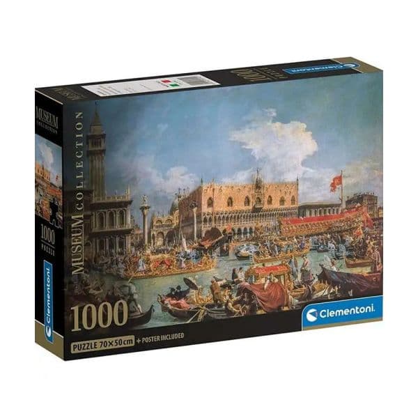 Clementoni Puzzle 1000 Peças the Return of the Bucentaur At the Molo On Ascension Day - Canaletto - Museum Collection