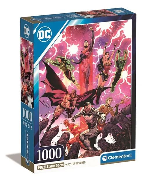 Clementoni Puzzle Compact: Box DC Comics 1000 Peças