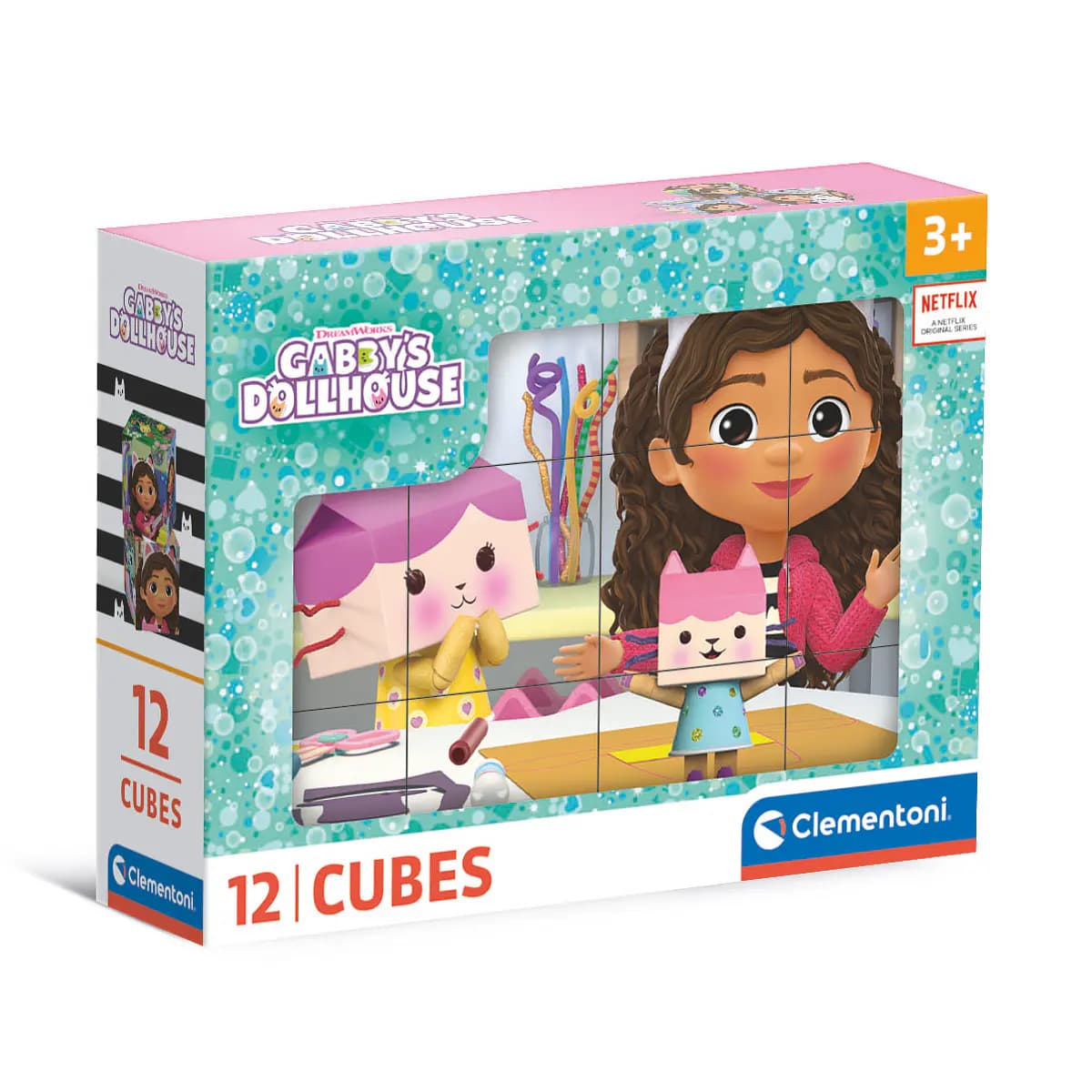 Clementoni Puzzle Cubo Gabby's Dollhouse 12 Peças - 41193