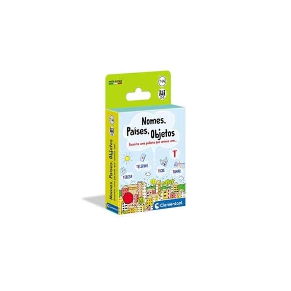Clementoni Jogo de Cartas Nomes, Coisas, Cidades