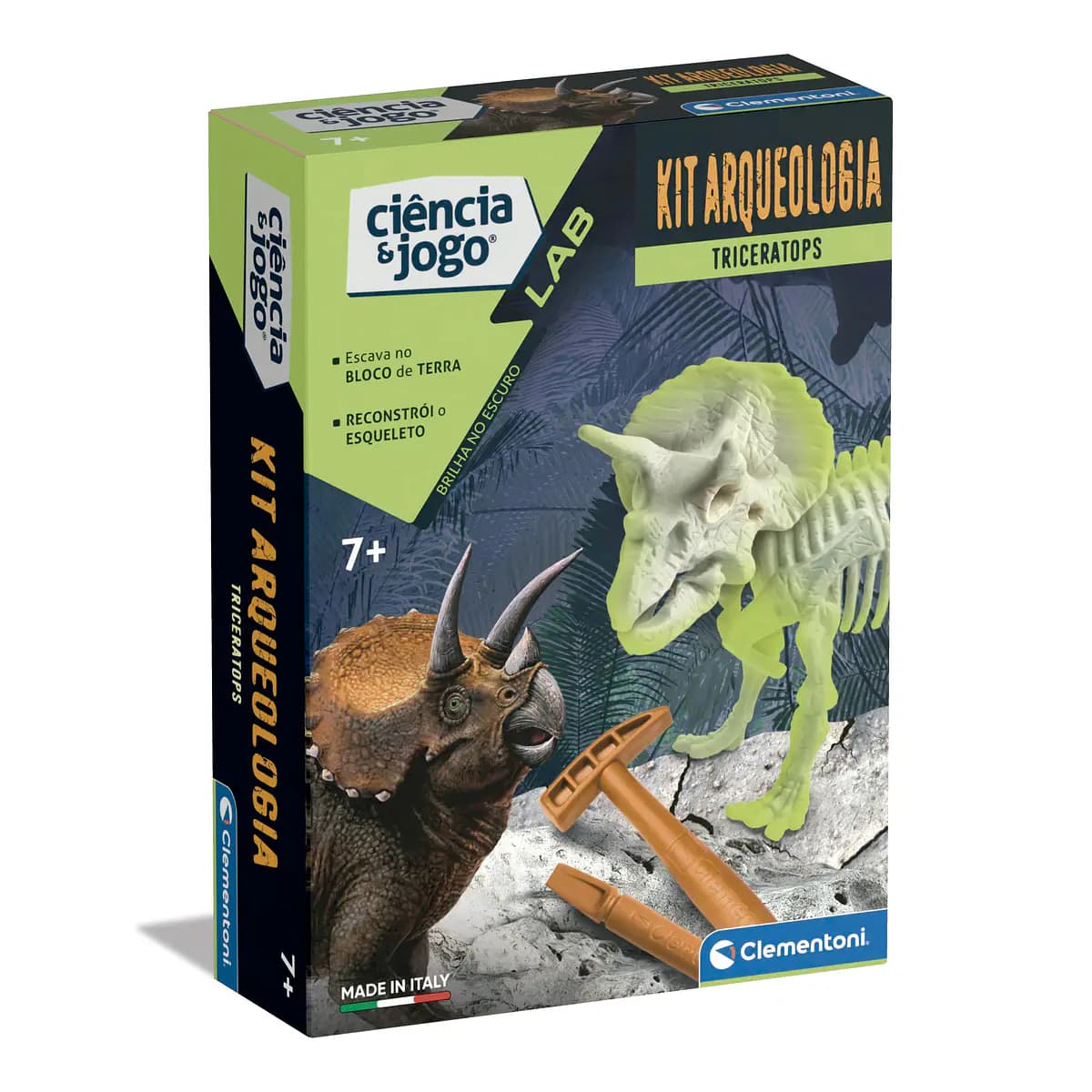 Clementoni Ciência & Jogo Kit Arqueologia Triceratops - 67370