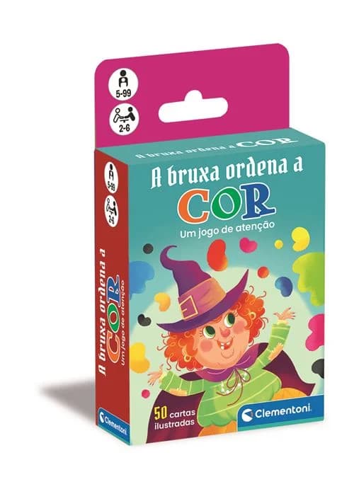 Jogo, A Bruxa Ordena a Cor - Clementoni
