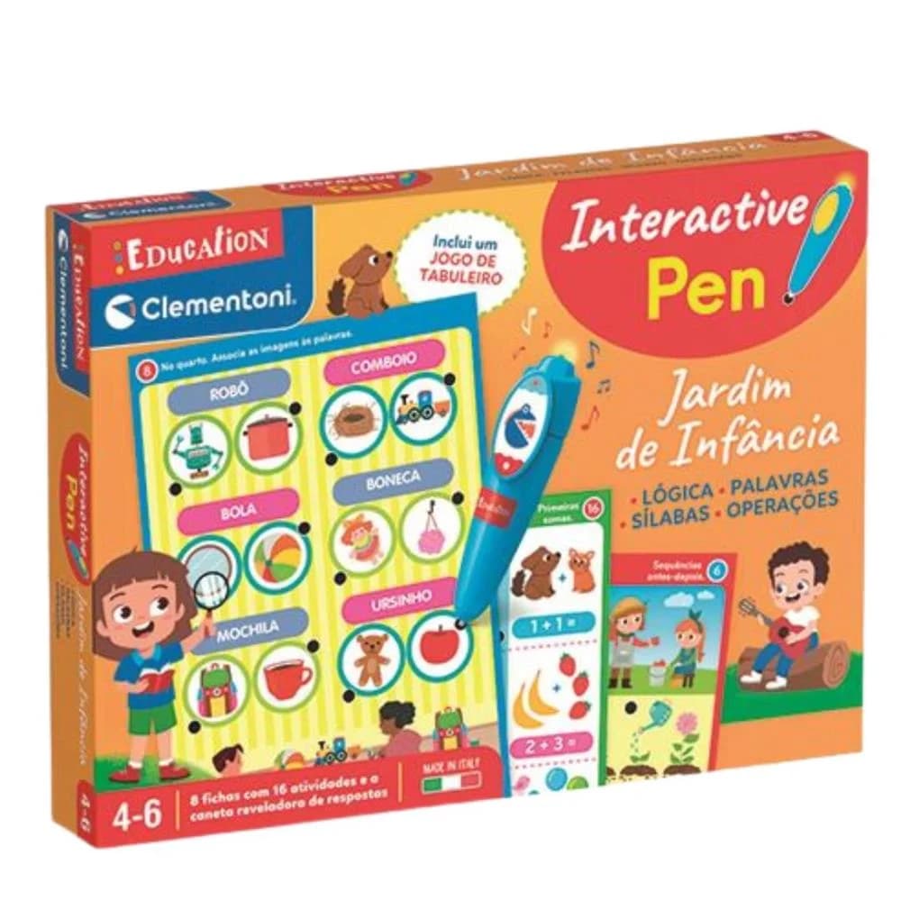 Clementoni Pen Interativa - Jardim de Infancia - 67446