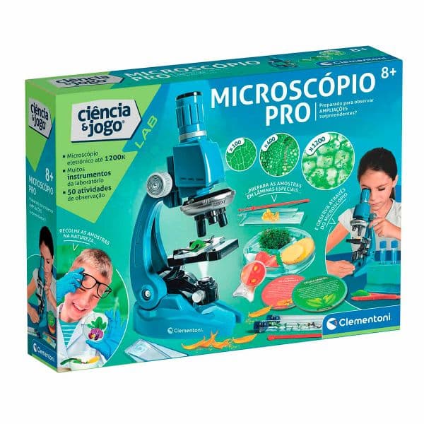 Clementoni Kit Ciência & Jogo Microscópio Pro - 67783