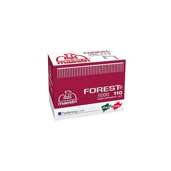 Maestri Agrafo 110 Forest 10mm para Rocamatica 114, Caixa 5000 unidades