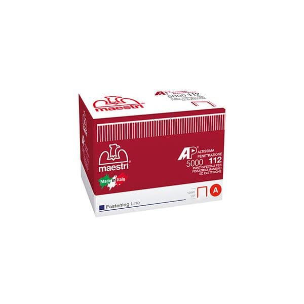 Maestri Agrafo 112 Forest 12mm para Rocamatica 114 5000 unidades