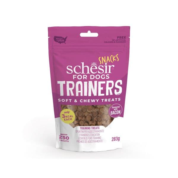 Schesir Snacks naturais Trainers de Bacon 283g