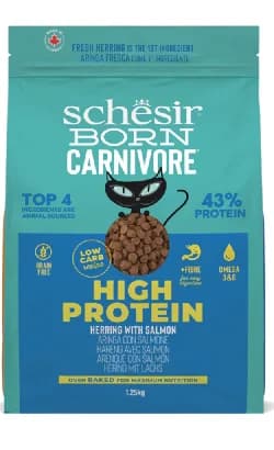 Schesir Born Carnivore Arenque e Salmão 255 Gr