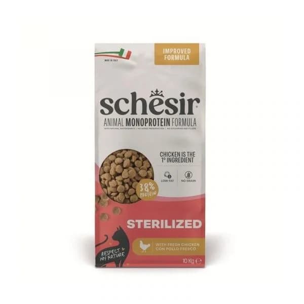 Schesir Gato Adulto Esterilizado & Light Frango 10Kg