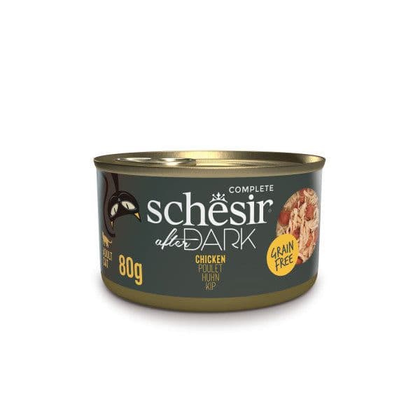 Ração Húmida Schesir After Dark Frango 80g