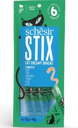 Schesir Stix Snack Cremoso Atum 6x15g