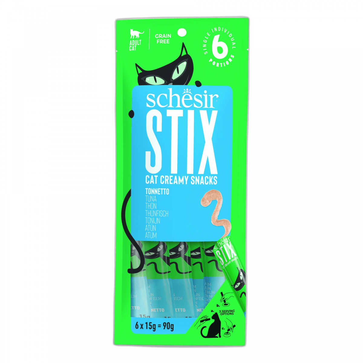 Schesir Stix Snack Cremoso Atum 6x15g