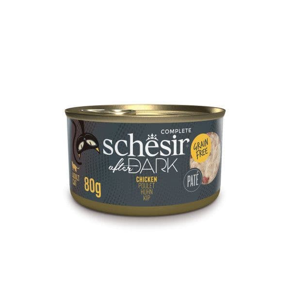 Ração Húmida Schesir After Dark Paté Frango 80g