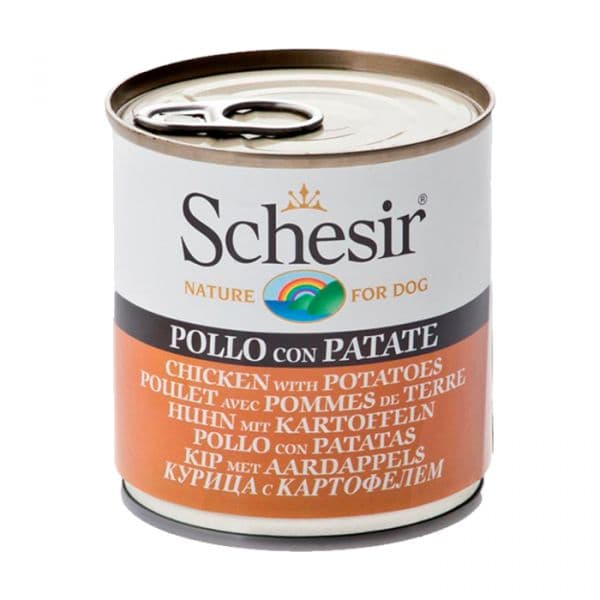 Ração Húmida Schesir Nature Chicken & Potatoes Wet Dog 285g