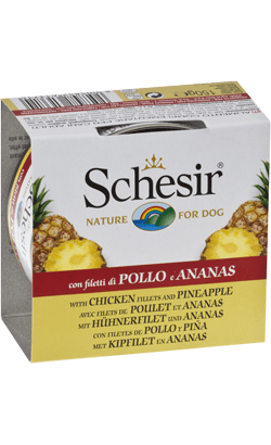 Ração Húmida Schesir Nature Chicken & Pineapple Wet Dog 150g