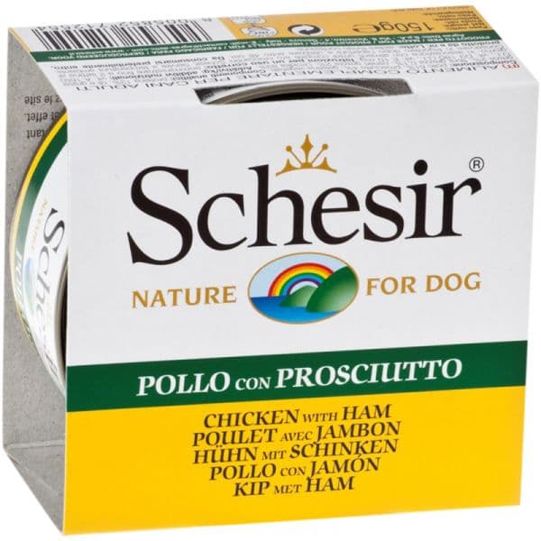 Ração Húmida Schesir Nature Chicken Fillets & Ham Wet Cat 150g