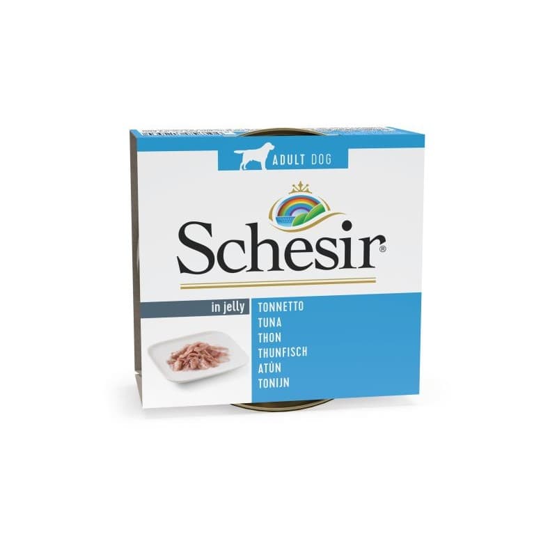 Schesir Lata Perro de Atún en gelatina 150 gr