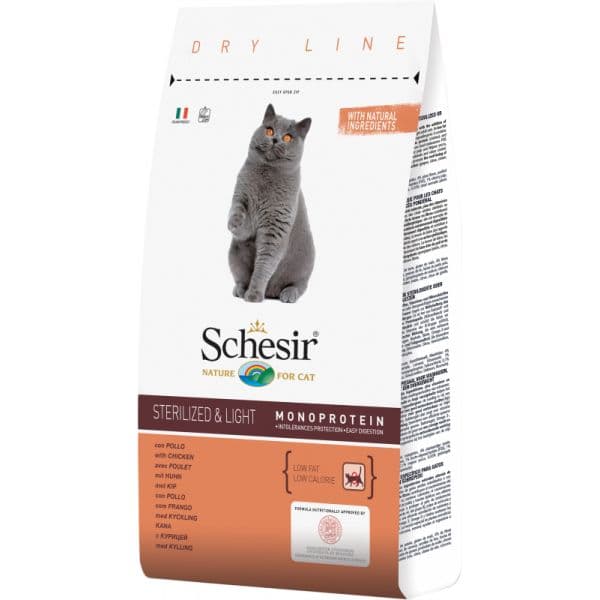 Schesir Nature Sterilized & Light Chicken 10Kg