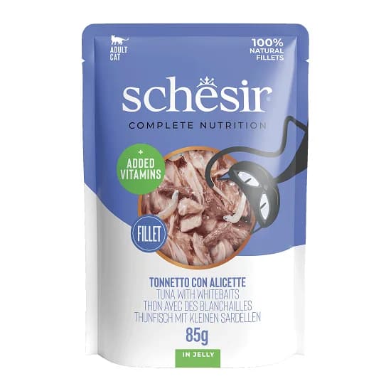 SCHESIR GATO HUMIDO SAQUETA ATUM/ANCHOVAS PEQUENAS