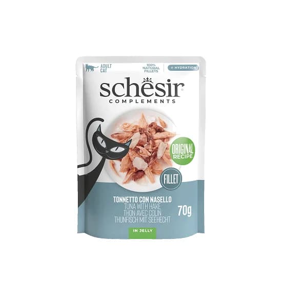 Schesir Gato Atum/Merlucio Saqueta Geleia