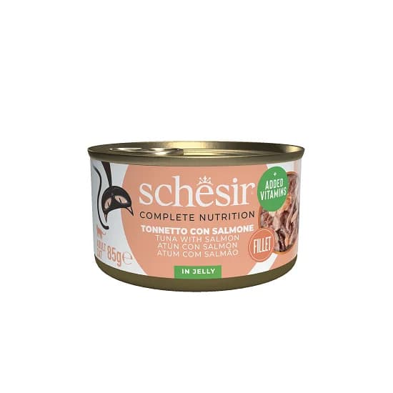 Schesir Gato Humido Atum/Salmão Geleia Complete Nutrition