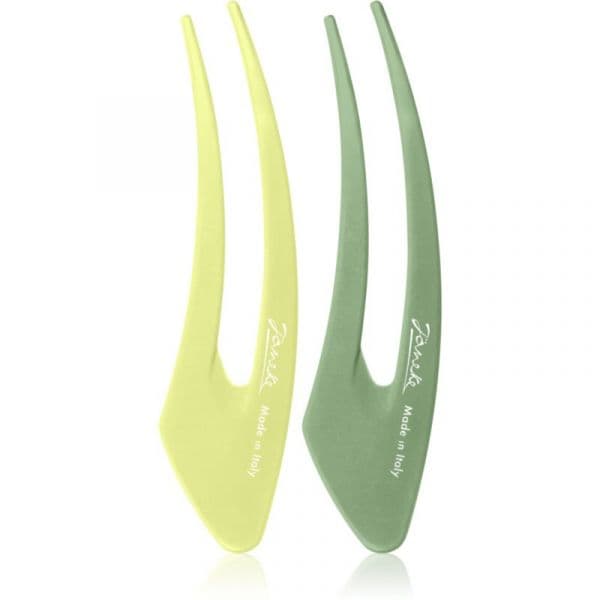 Janeke Hair Clip Ganchos Green 2x12,5 cm