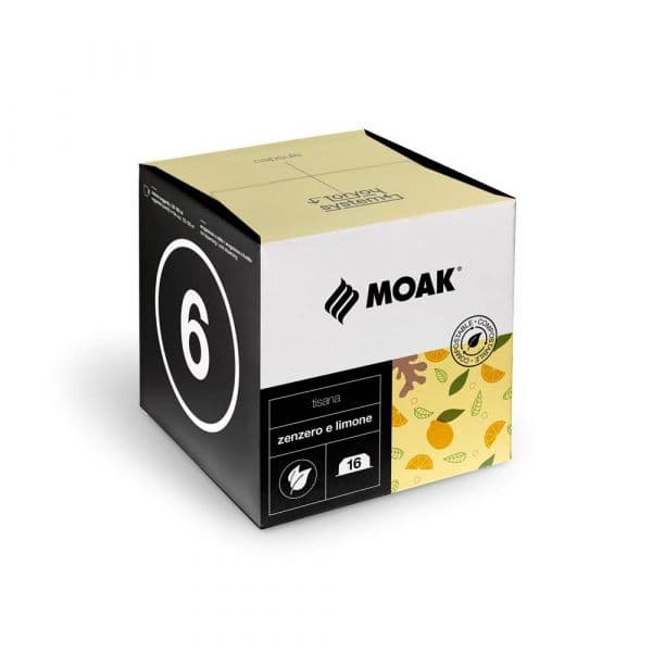 Moak Chá Cápsulas Foryou Gengibre e Limão 16un