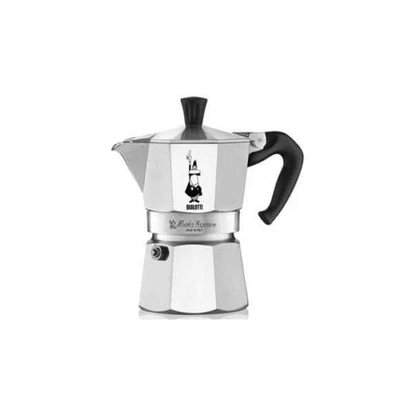 Bialetti Cafeteira Italiana de Alumínio Moca Express Cinzento-claro 1 Chávena
