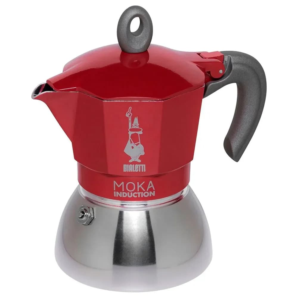 Bialetti Cafeteira Italiana New Moka Vermelho 4 Chávenas - 0006944