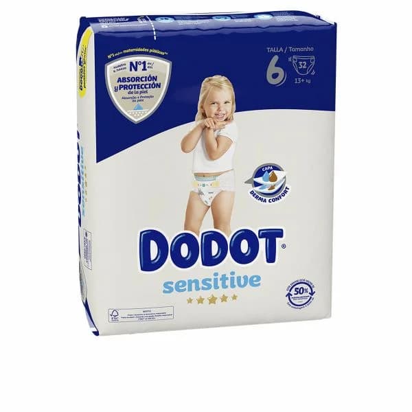 Dodot Fraldas Sensitive T6 (+13Kg) 32 Unidades