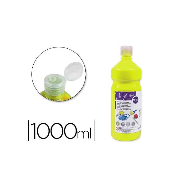 LiderPapel Guache 1000ml Amarelo Limão - TP23