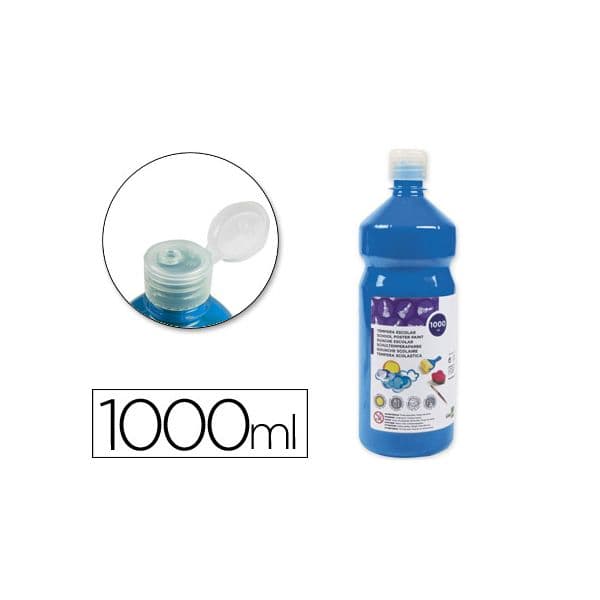 LiderPapel Guache 1000ml Azul - TP34