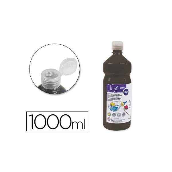 LiderPapel Guache 1000ml Preto - TP39