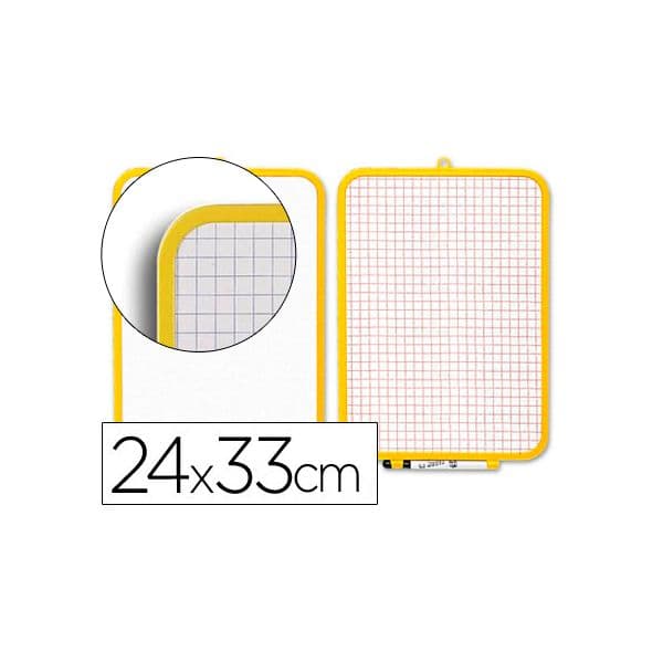 Pack Quadro Branco Face Dupla 240x330mm + Marcador + Apagador - 15160