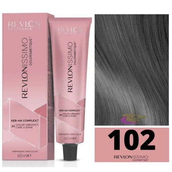 Revlon Professional Revlonissimo Colorsmetique Satinescent Mixer Coloração Permanente Cabelo Tom Nº 102-Smoky Silver 60ml