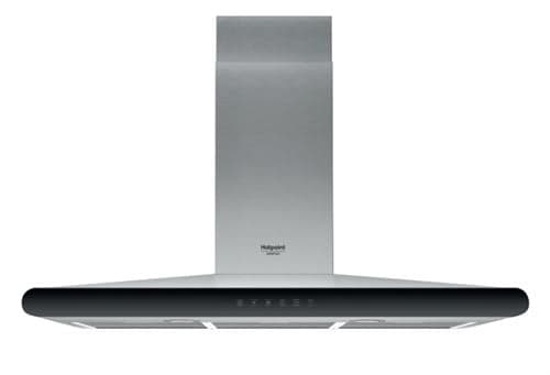 Exaustor de Parede Hotpoint HHC 9.8F LT X | 73x90x50 cm | 735 m³/h | 66 dB | A | Aço inoxidável