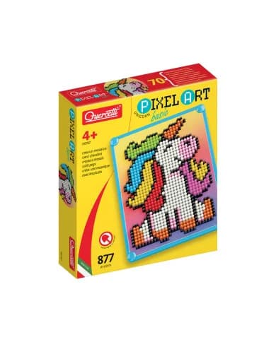 Quercetti Pegs Pixel Art Basic Unicórnio 877 Peças