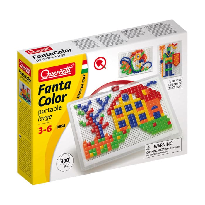 Quercetti Jogo Arte Visual Pixel 300 Pinos 5 Cores - QCT00954