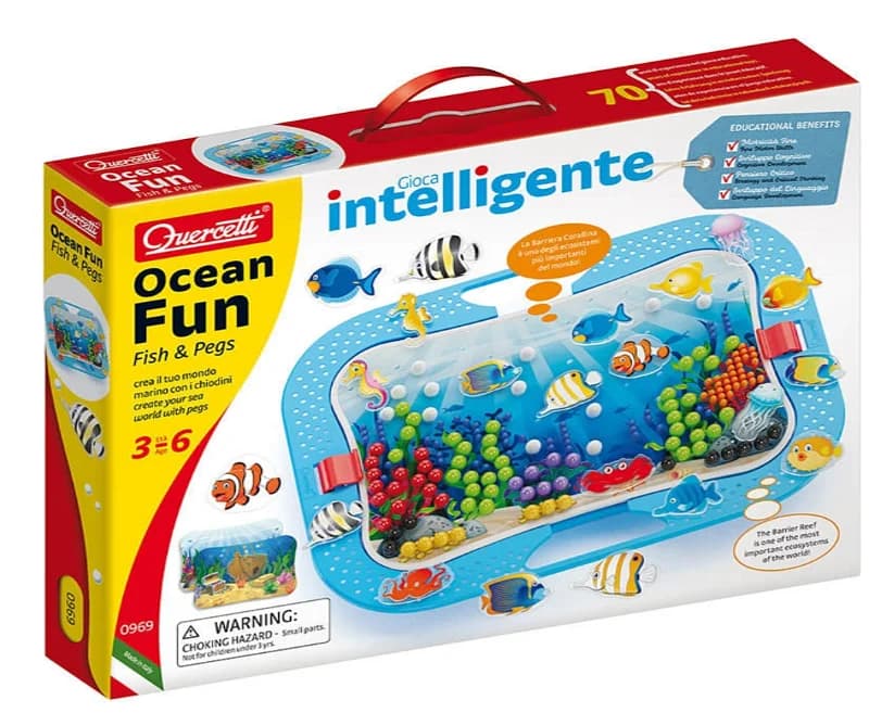 Quercetti Jogo Oceano Peixes 320 pcs - QCT00969