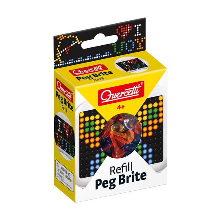 Quercetti Peg Enchimento 180 Peças 6 Cores - QCT02516
