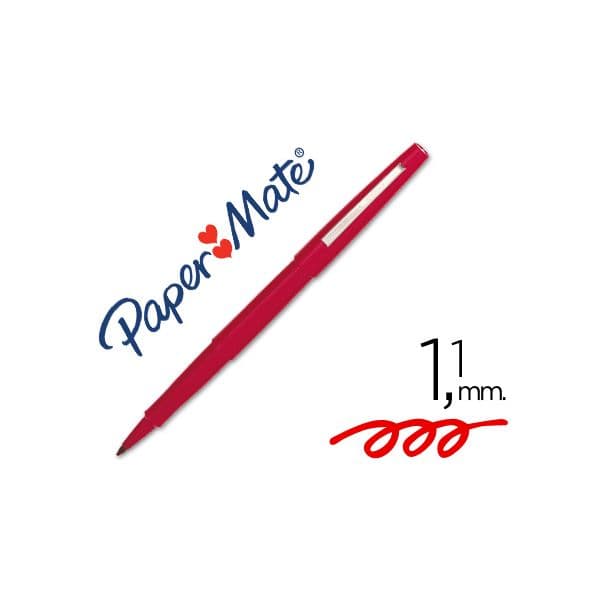 Paper Mate Marcador Médio 0.7mm Flair Vermelho 1 Un.