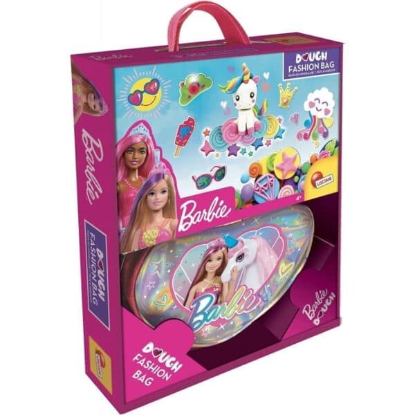 Barbie - Bolsa Coração Brilhante com Plasticina e Moldes 4+
